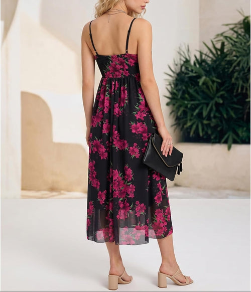 Floral camisole maxi dress