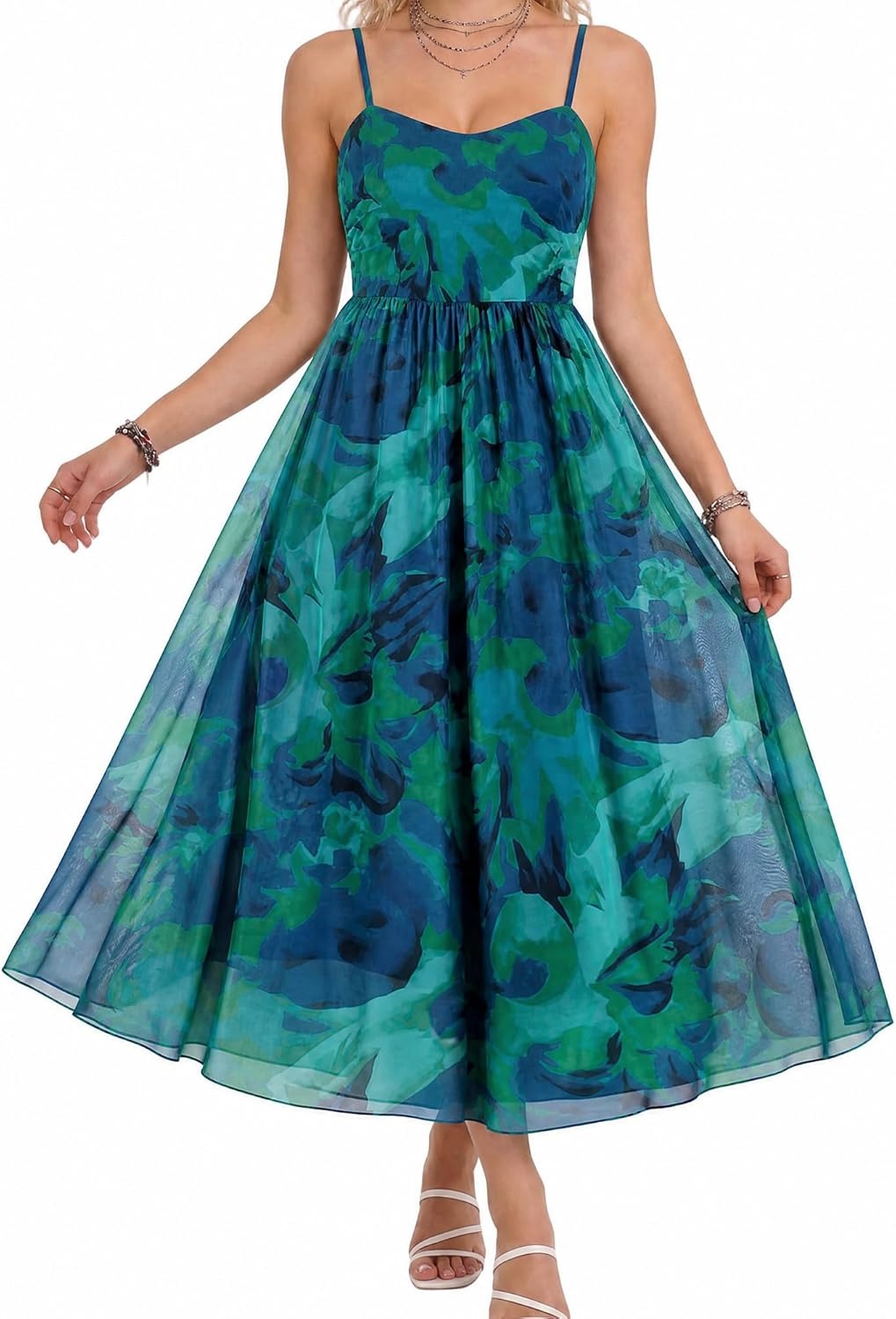 Floral camisole maxi dress