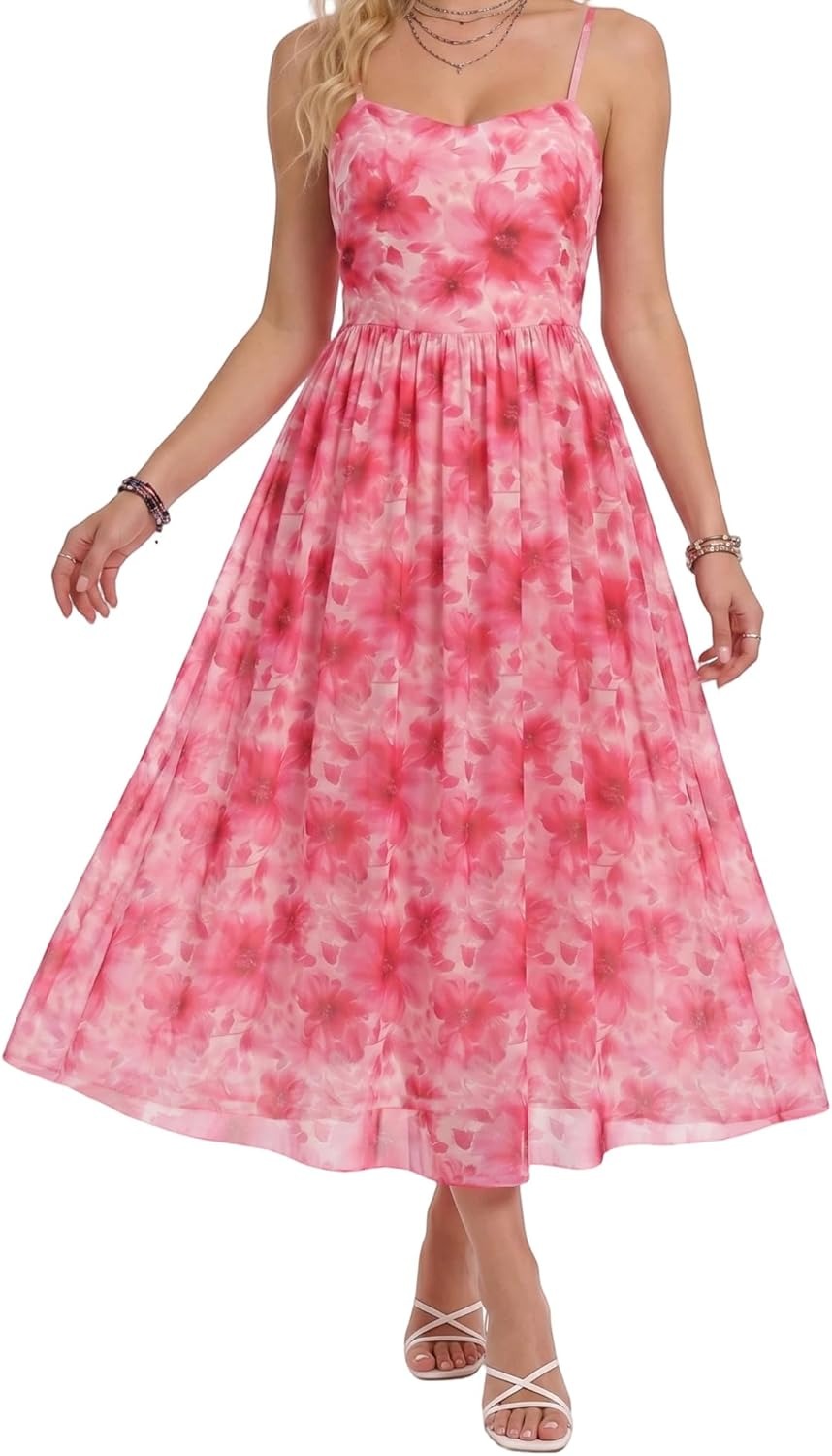 Floral camisole maxi dress