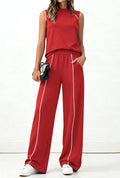 Wide-leg trouser casual set